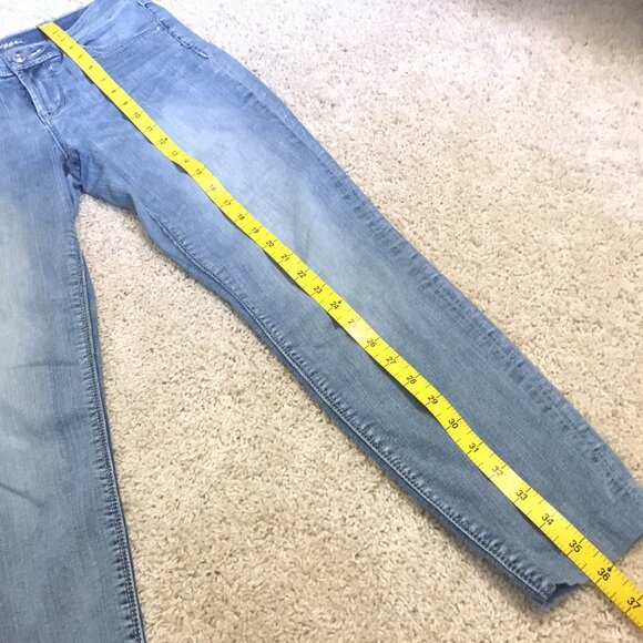 Bootlegger Blue Denim Skinny Easy Jeans - Picture 12 of 14